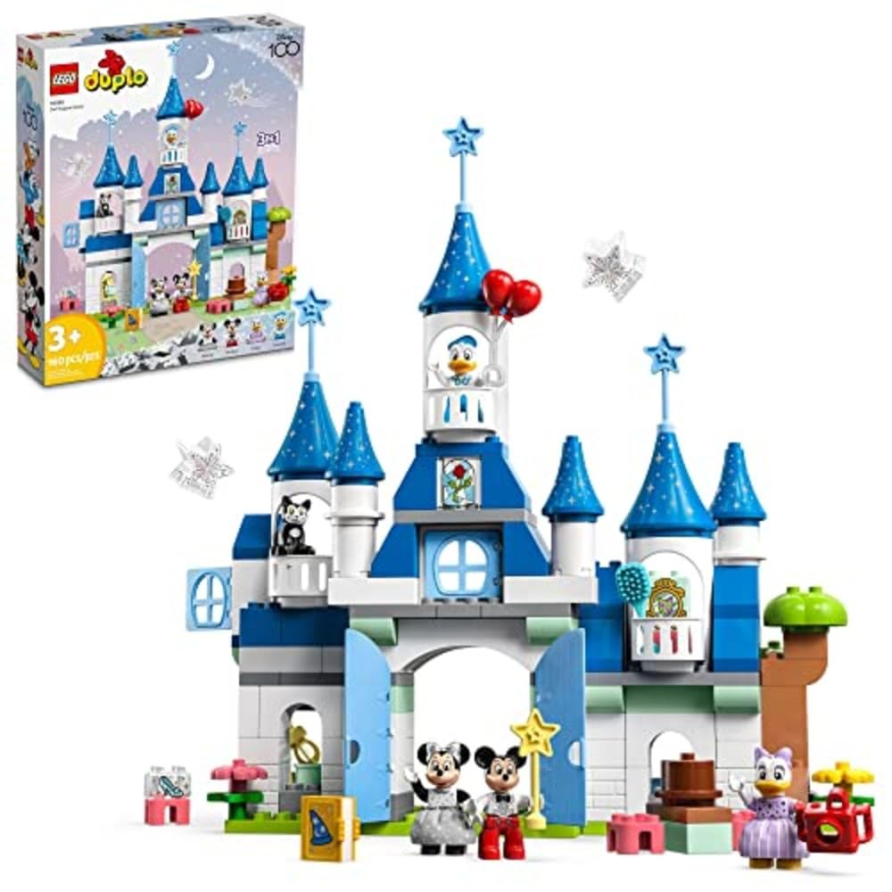 LEGO DUPLO Disney 3in1 Magic Castle main castle encourages imaginative play and family storytelling.
