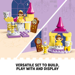 Lumiere Cogsworth and Chip figures supporting cooperative play