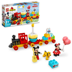 LEGO DUPLO Disney Mickey & Minnie Birthday Train with characters for toddlers.