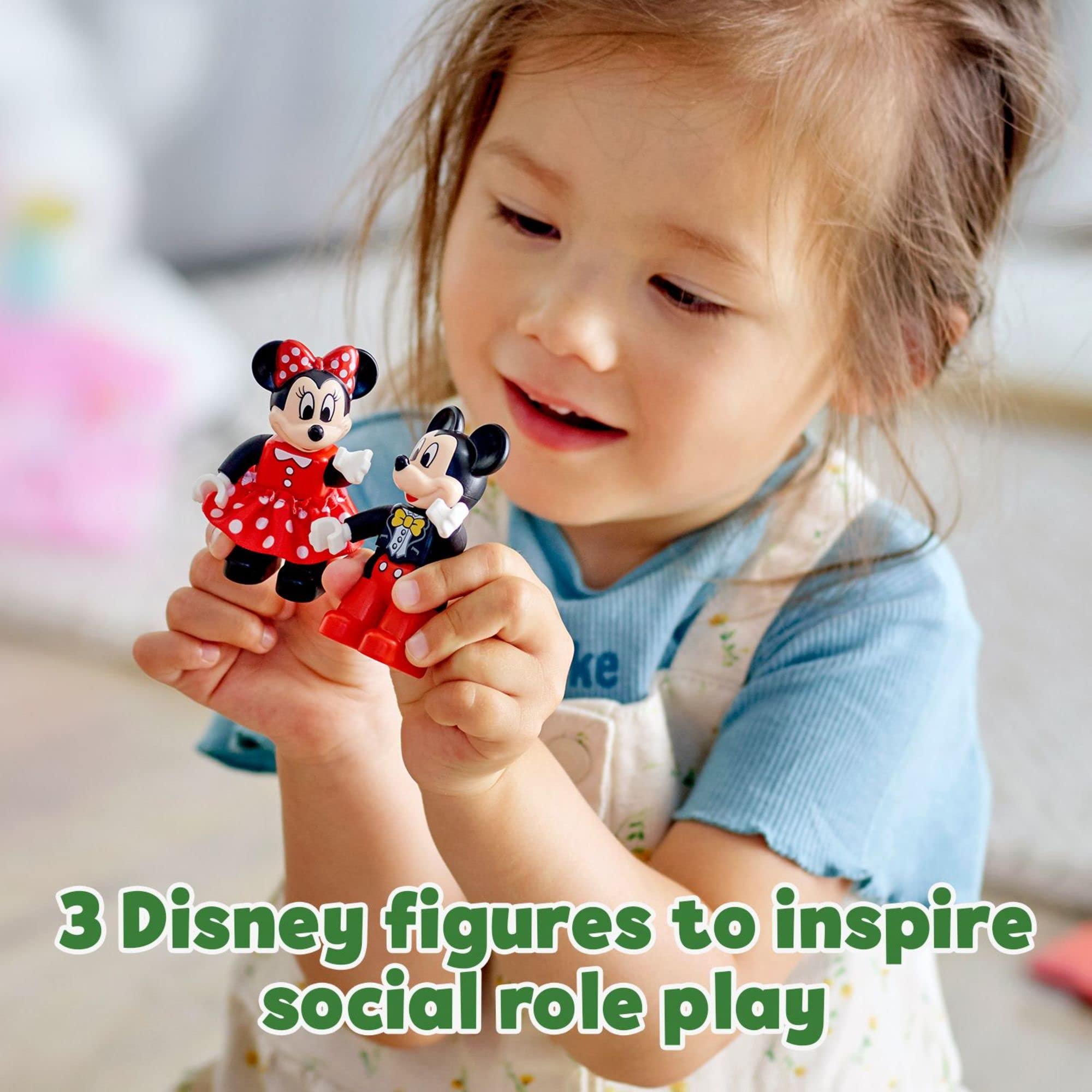 Guitar accessory boosts imaginative play on the LEGO DUPLO Disney train.