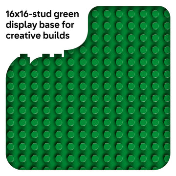 LEGO DUPLO baseplate on the go supports portable display and transport.