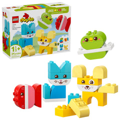 LEGO DUPLO My First 3-in-1 Pets dog figure supports color sorting and imaginative play
