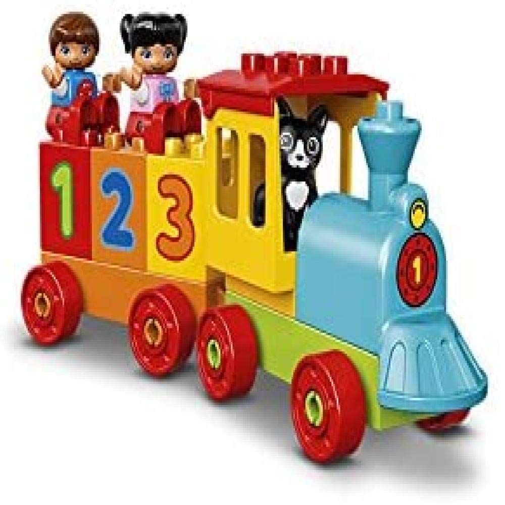 LEGO DUPLO Number Train locomotive on colorful rails for early counting play