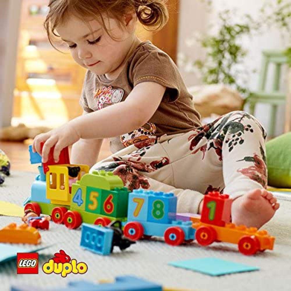 LEGO DUPLO Number Train track section ready for building and driving