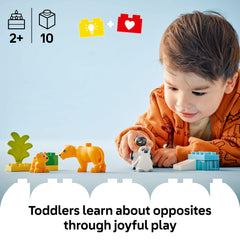 LEGO DUPLO penguin adult figure fosters nurturing role-play in kids