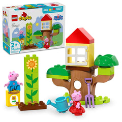 LEGO DUPLO Peppa Pig Garden and Tree House overview image showing outdoor play setup