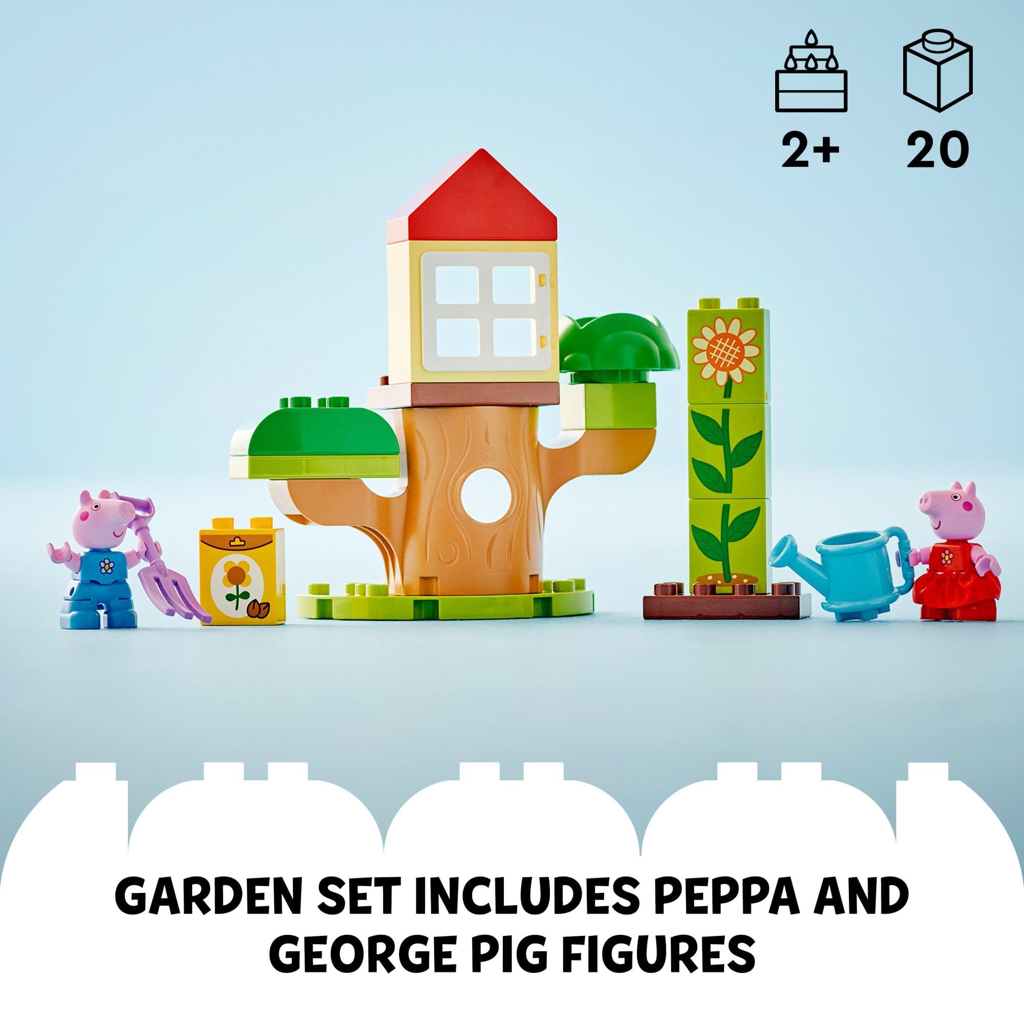 Seed packet included in LEGO DUPLO Peppa Pig garden set for early growth play