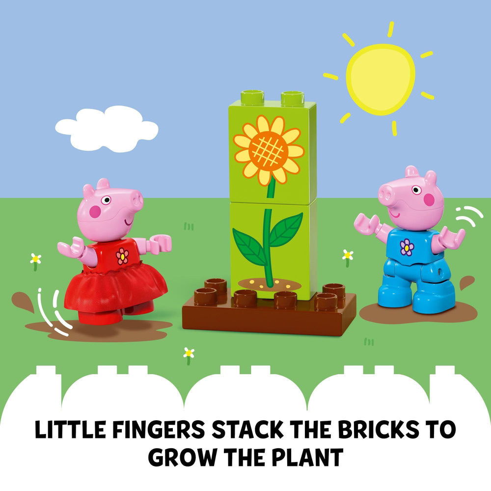 Tree house with hinged window in LEGO DUPLO Peppa Pig garden set