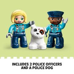 LEGO DUPLO Rescue Police Station police officers figure supports role‑play and storytelling