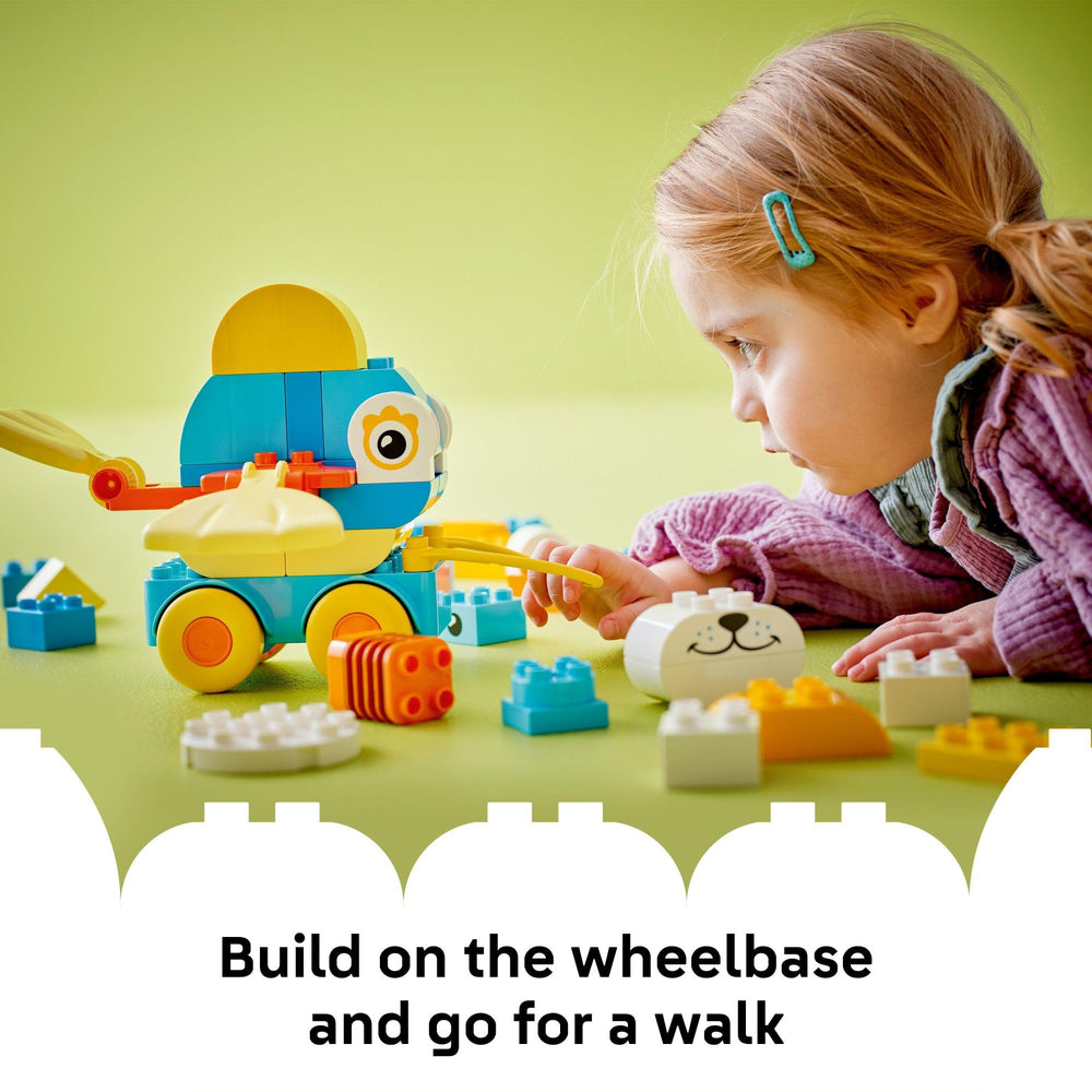 LEGO DUPLO Town 3 in 1 Animals on Wheels: flapping fins activate imaginative storytelling during play