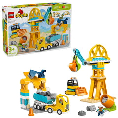 LEGO DUPLO Town 3-in-1 construction site with vehicles boosts imaginative play and fine motor skills.