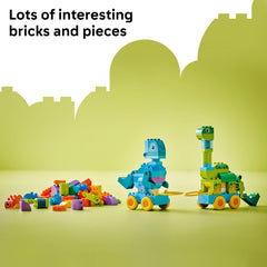 LEGO DUPLO Dinosaurs on Wheels wheelbase encourages mobile, active pretend journeys