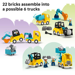 LEGO DUPLO Town 3 in 1 tow truck with rotating arm for imaginative play