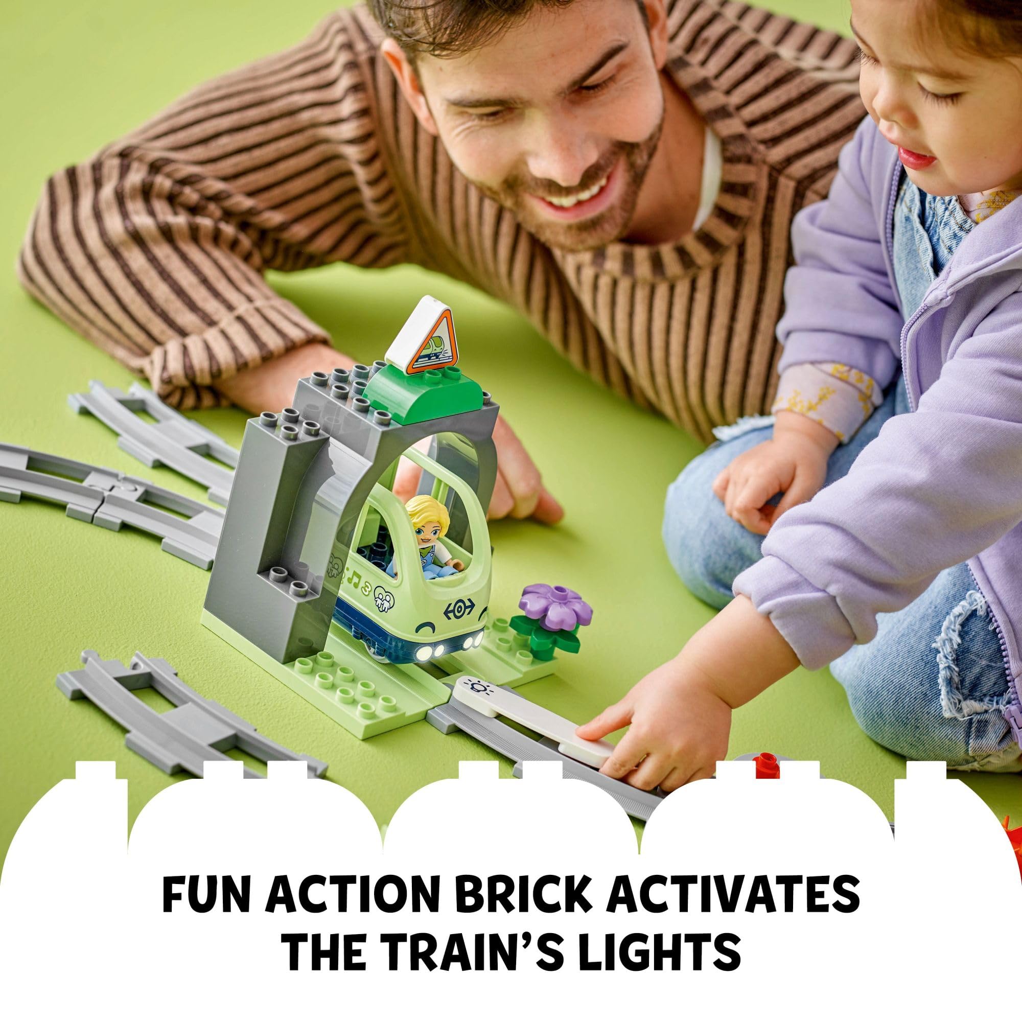 LEGO DUPLO Town action brick – small interactive piece for storytelling.