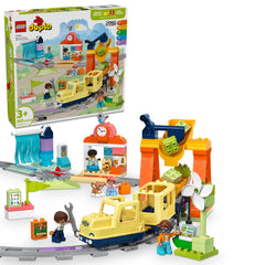 LEGO DUPLO Town big interactive community train assembly offers durable hands-on play for toddlers.