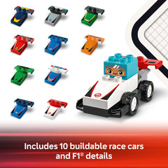 LEGO DUPLO Town F1 podium adds reward moments and imaginative race outcomes.