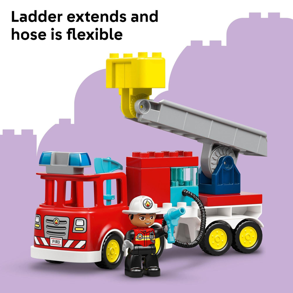LEGO DUPLO Town Fire Truck Squirrel and Tree encourage gentle nature storytelling