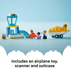 LEGO DUPLO Town movable airplane sparks imaginative flight adventures with friendly figures.