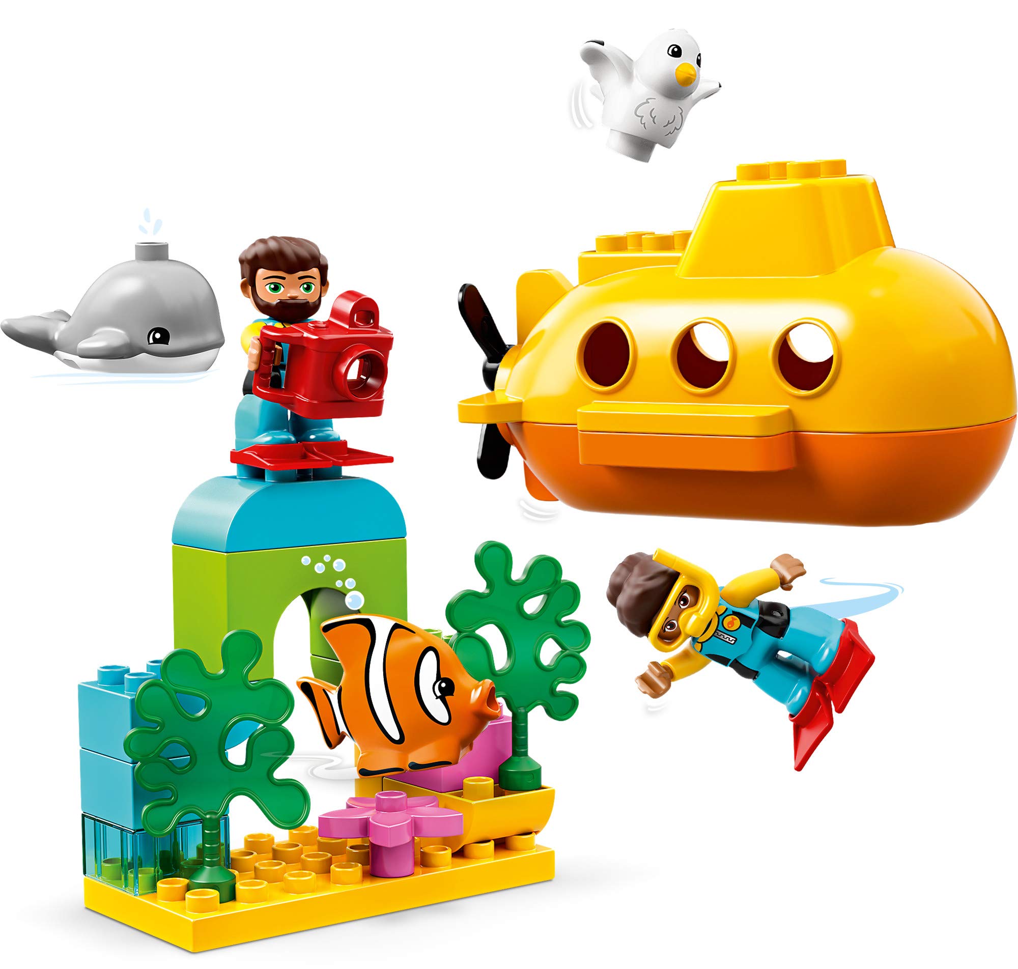 LEGO DUPLO Town Submarine Adventure bath time bubbles enhance water play