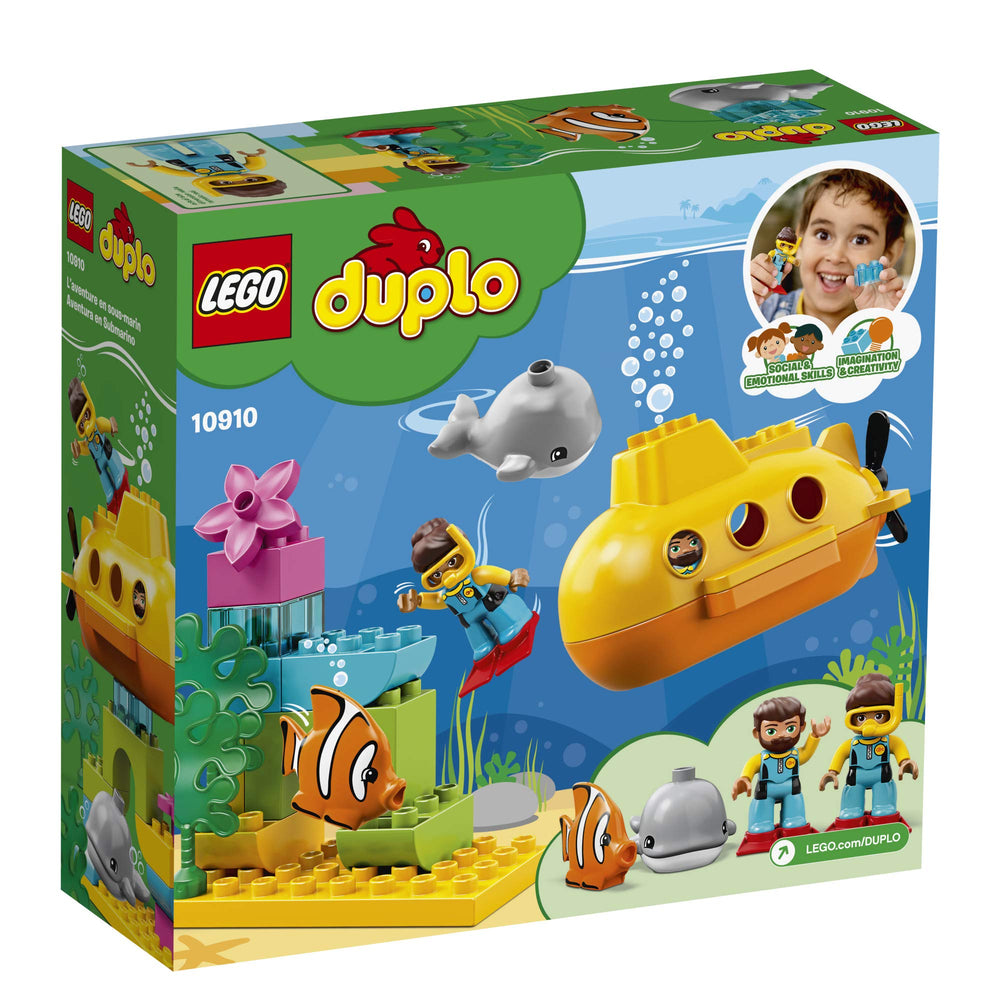 LEGO DUPLO Town Submarine Adventure arch and seaweed enrich undersea scenery