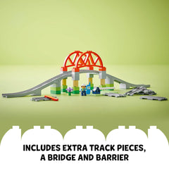 LEGO DUPLO Raised Barrier 10426 – adds safe, interactive elements to the train setup.
