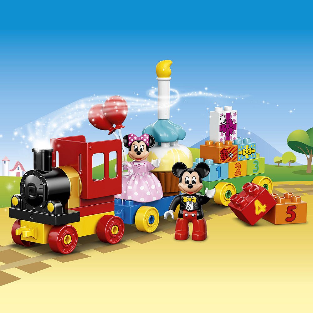 Train stands over 7 inches tall for engaging birthday fun.
