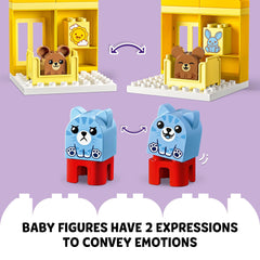 LEGO DUPLO includes two animal families for social storytelling.