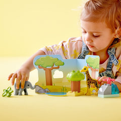 LEGO DUPLO Wild Animals of Africa baby giraffe, perfect for imaginative play and motor skills