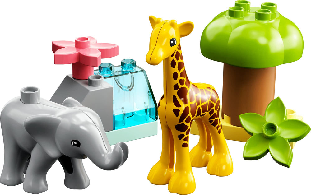LEGO DUPLO Wild Animals of Africa woodland playmat as a three-dimensional backdrop