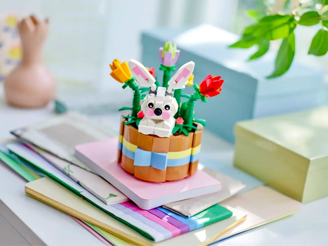 LEGO Easter Basket 40587 dimensions 13 cm height for versatile shelf display