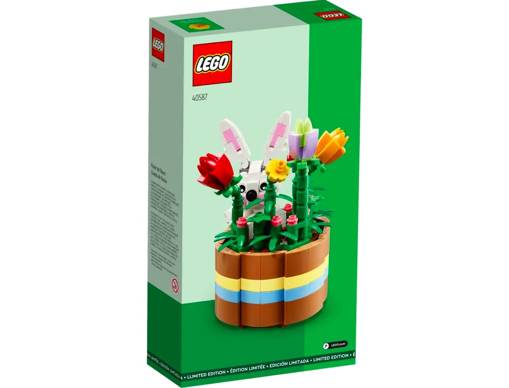 LEGO Easter Basket flowers accents show cheerful spring color for decor