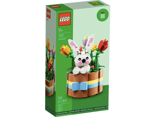 LEGO Easter Basket gift-basket view highlights compact display piece for shelves