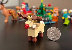 LEGO exclusive Minifigureland reindeer adds authentic holiday decor for collectors.