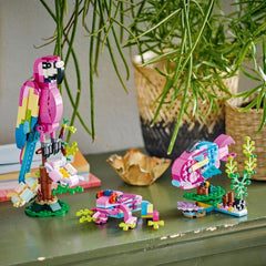 LEGO Creator 31144 Exotic Pink Parrot 3in1 set fostering creativity across three animals