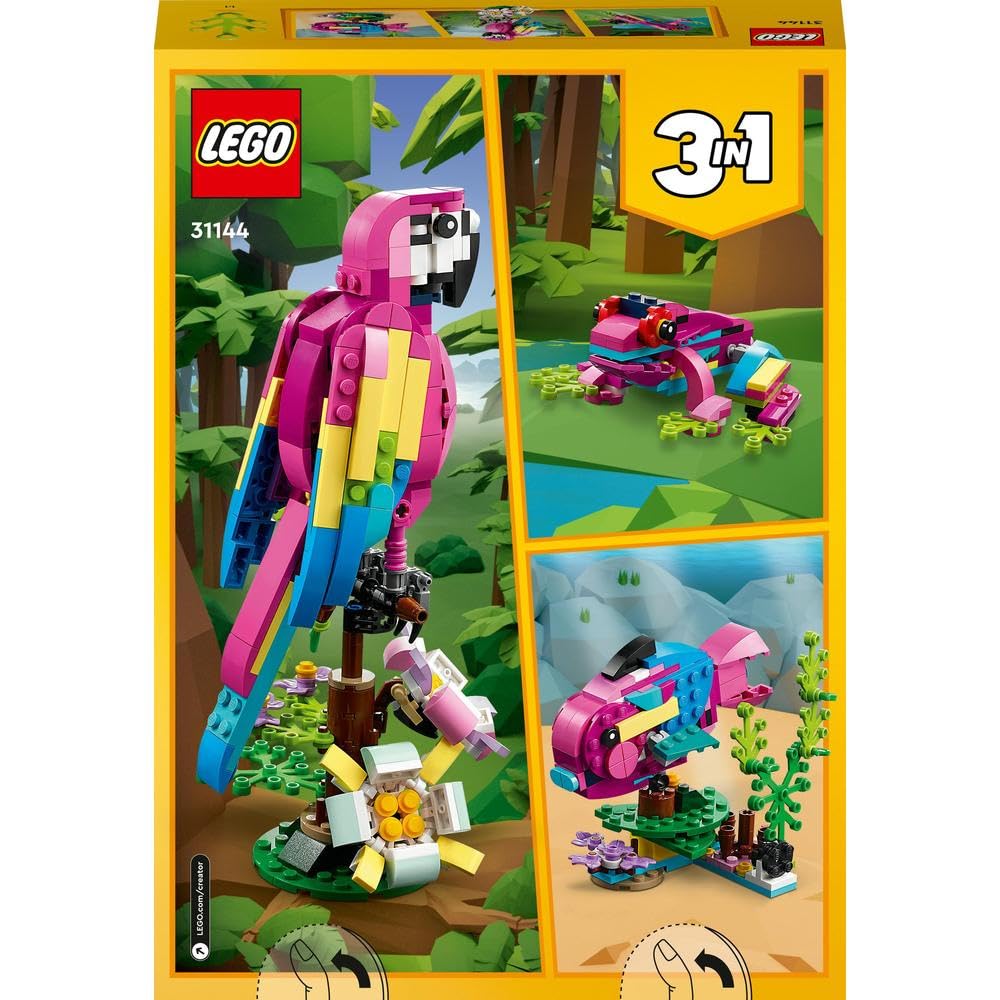 LEGO Creator 31144 Exotic Pink Parrot parrot-display-model for shelf or desk