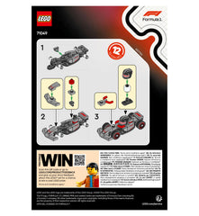 LEGO F1 Front view Red Bull Racing model for shelf display