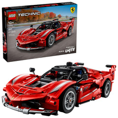 LEGO Technic Ferrari FXX K butterfly doors for dramatic play and display.