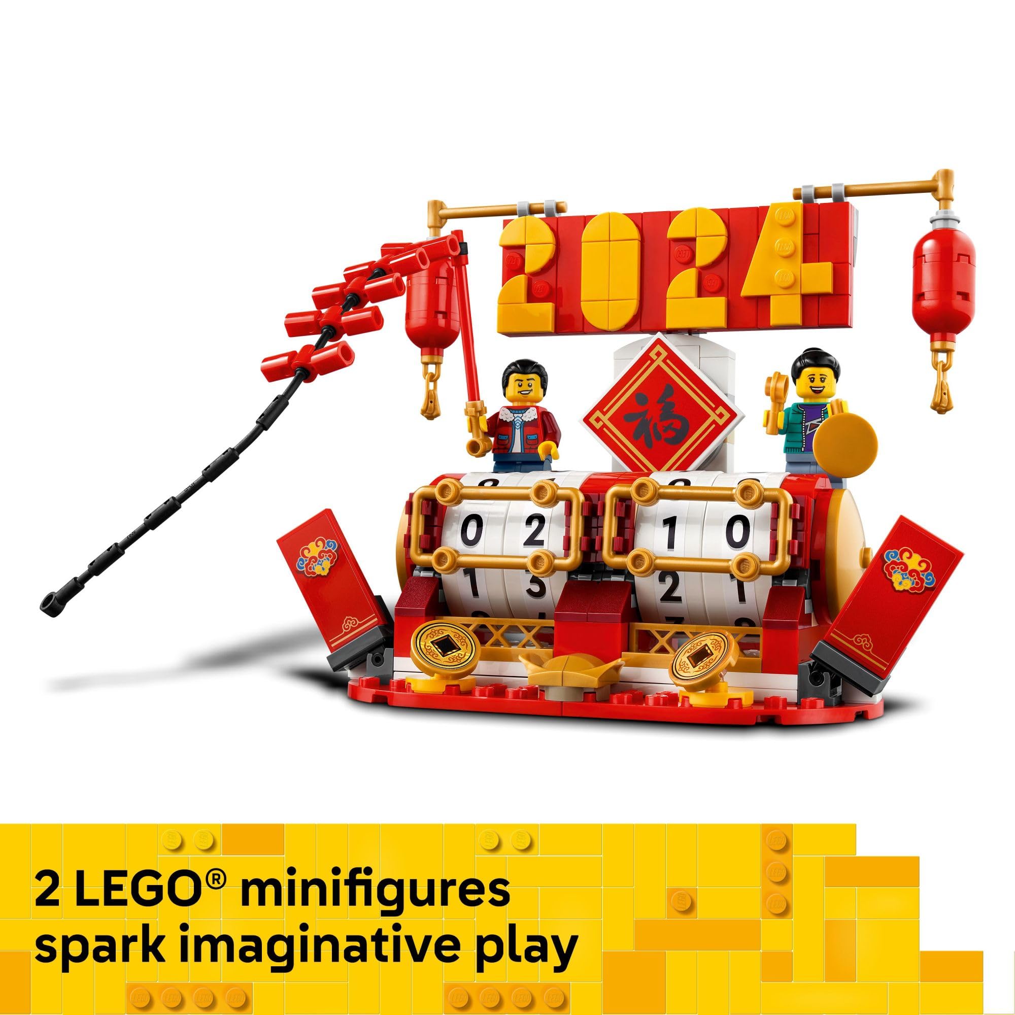 LEGO Festival Calendar Completed model doubles as eye-catching room decor.