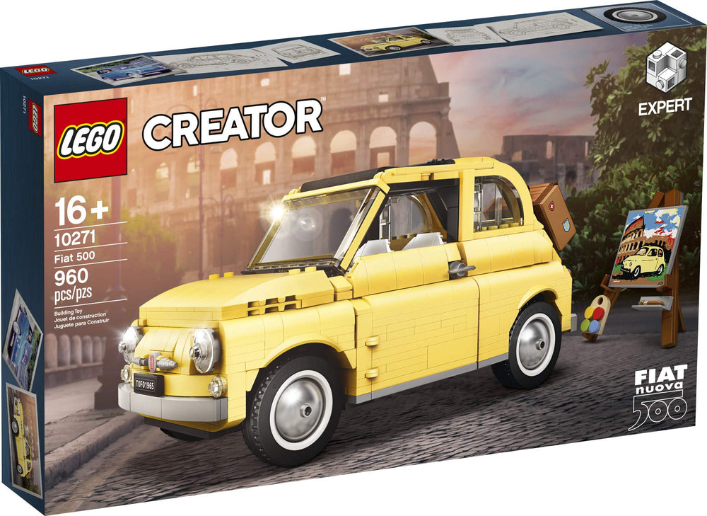 LEGO Fiat 500 10271 engine detail showcasing mechanical accuracy