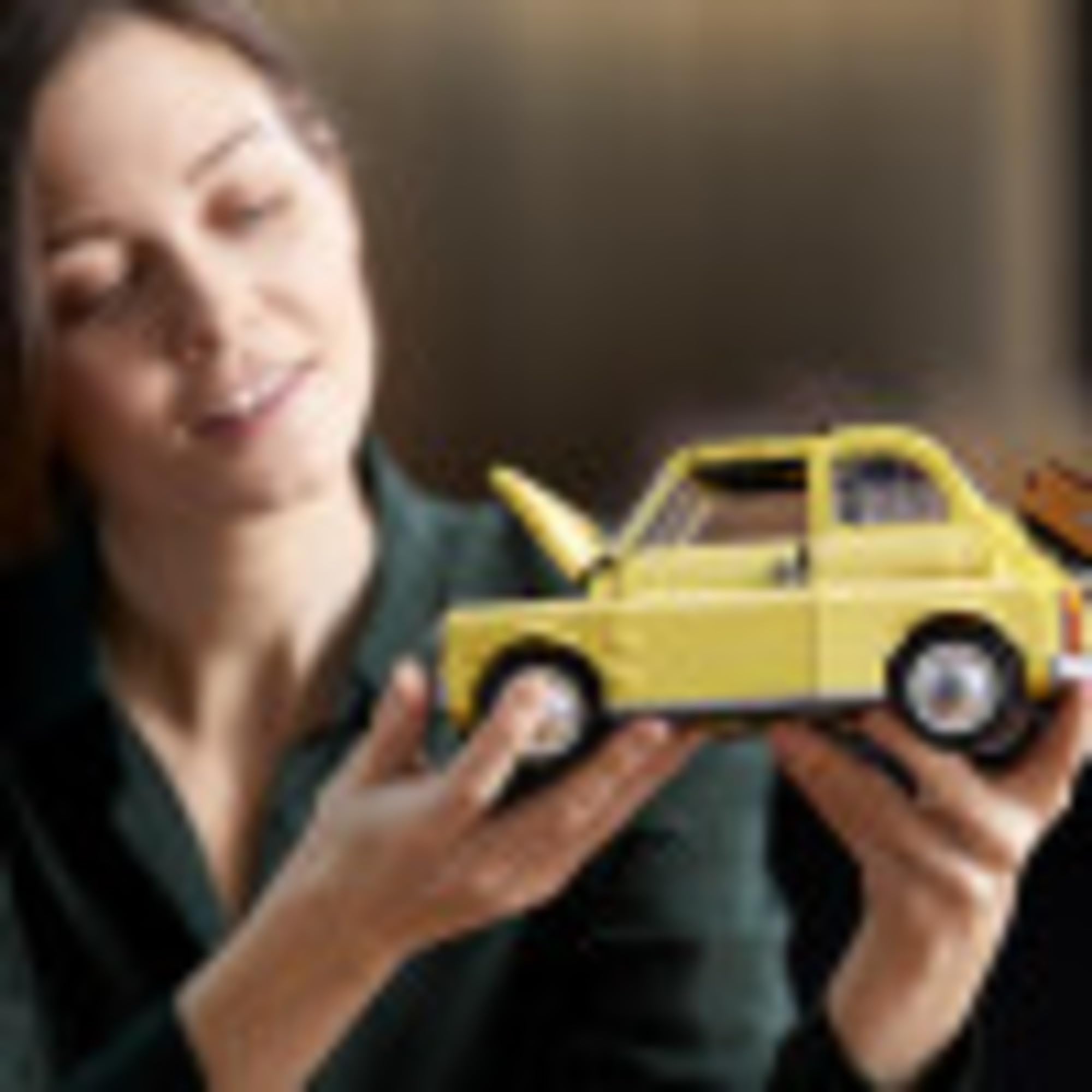 LEGO Fiat 500 10271 interior detail for immersive model building