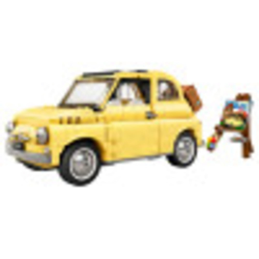 LEGO Fiat 500 10271 rear view showing compact tailgate and authentic styling