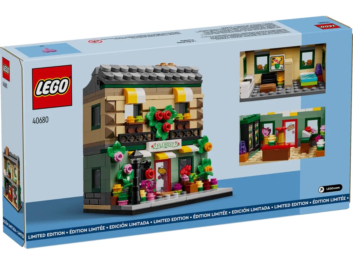 LEGO Flower Store apartment interior with cozy living area for play.