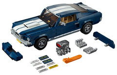 LEGO Ford Mustang GT trunk storage for small parts and accessories.