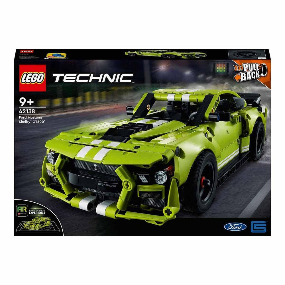 LEGO Technic Ford Mustang Shelby GT500 42138 front view for authentic display