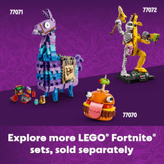 LEGO Fortnite Battle Bus display-ready build for shelves.