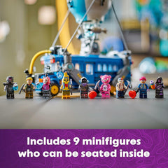 LEGO Fortnite Battle Bus Grappler accessory sparks action poses.