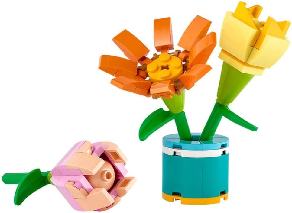 LEGO Friends 30634 Friendship Flowers side view, compact design for on-the-go fun