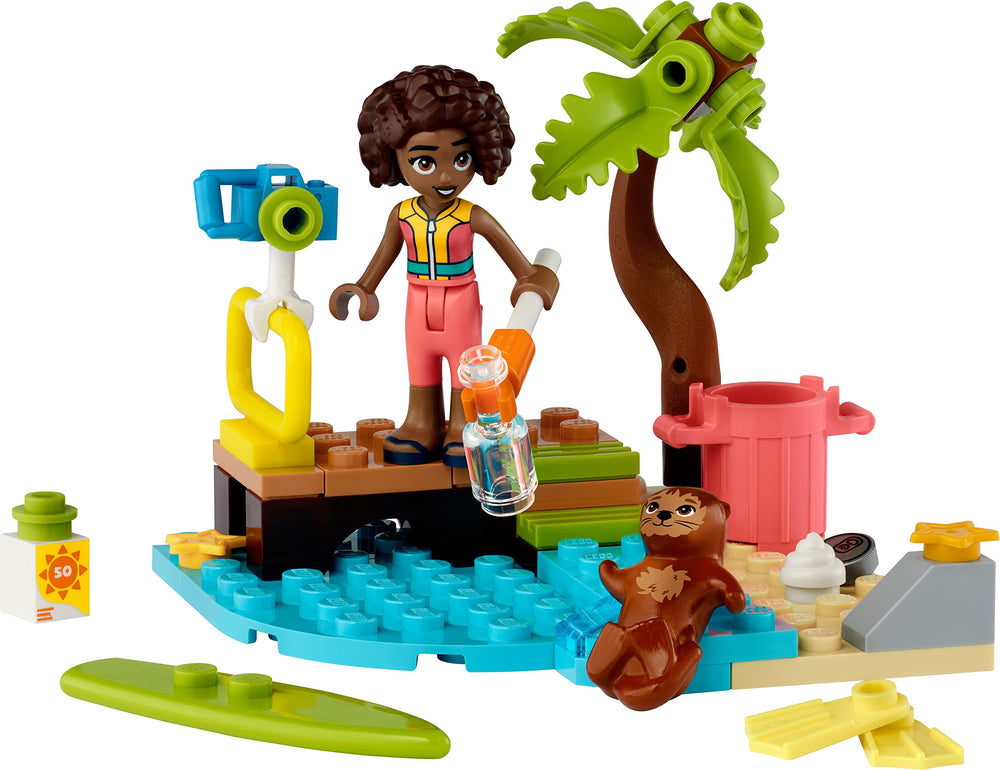 LEGO Friends 30635 beach cleaning action with accessories supports storytelling and coastal cleanup play.