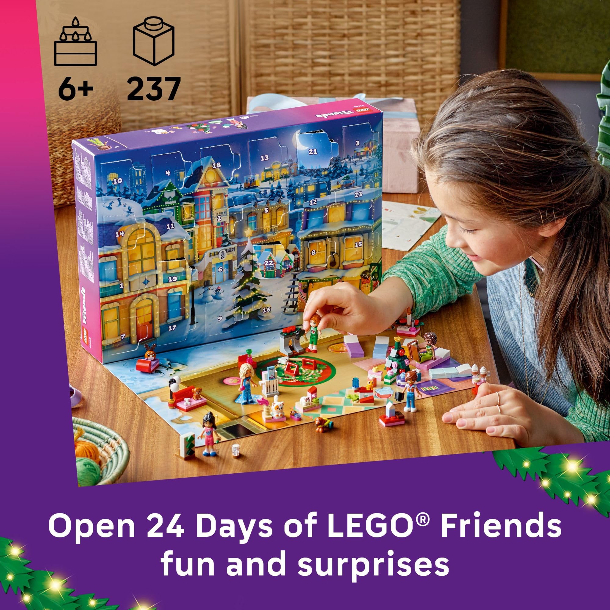 LEGO Friends Advent Calendar 2025 sleepover scene for cozy storytelling