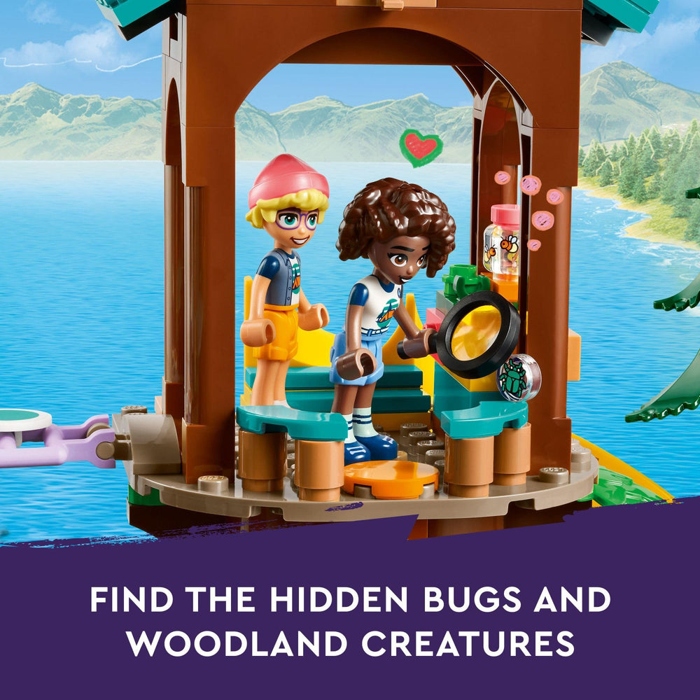 LEGO Friends Adventure Camp beaver dam scene highlights nature builds